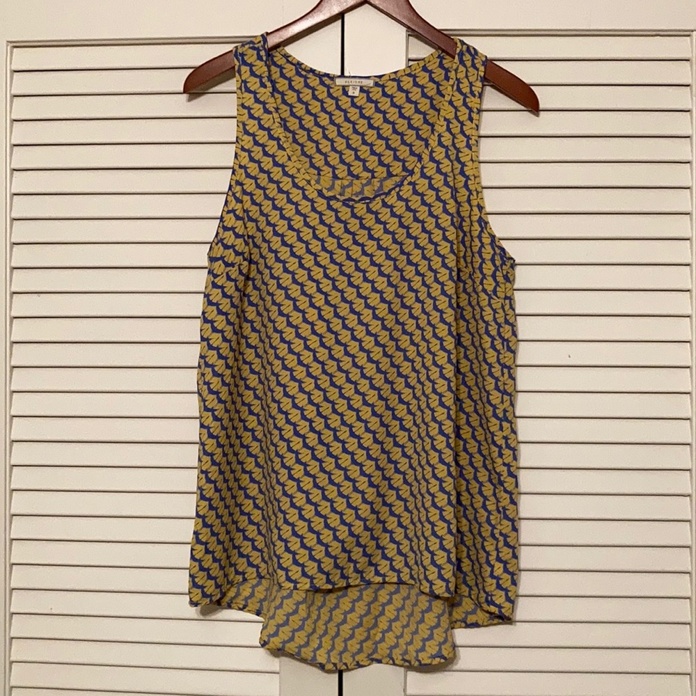 EUC Pleione Long Flowy Scoop Neck Tank Sz M